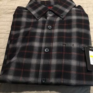 Men plaid wolverine shirt